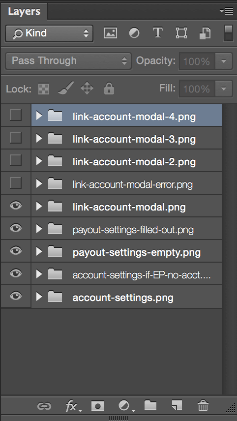 Layers palette