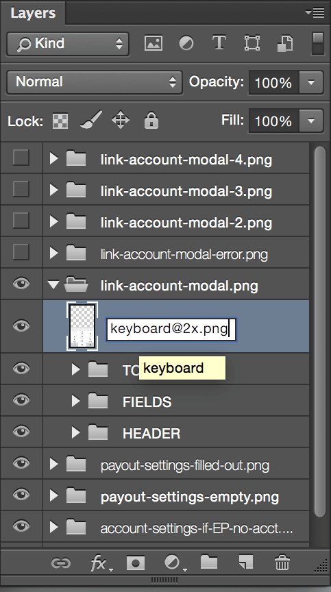 Keyboard rename
