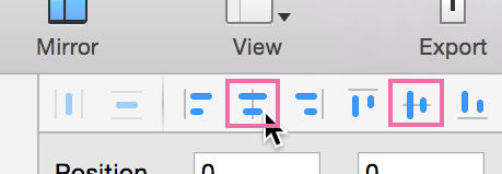 Horizontal and vertical align