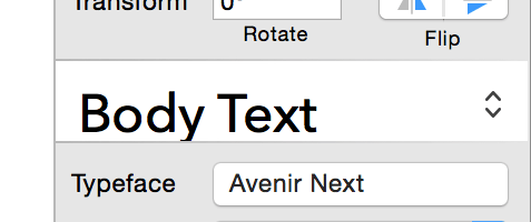 Create text style