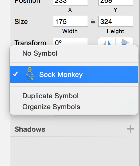 Name symbol sock monkey
