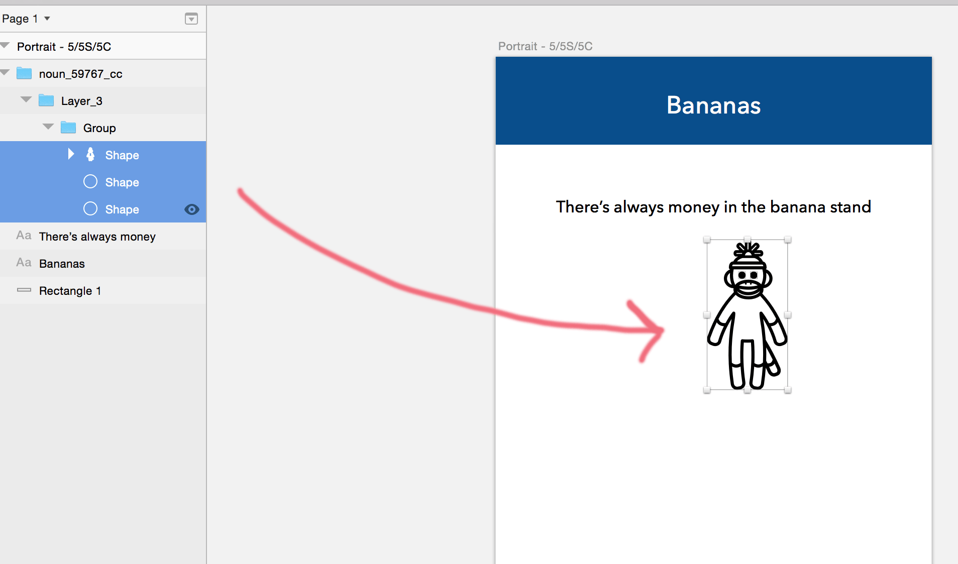 Select monkey layers